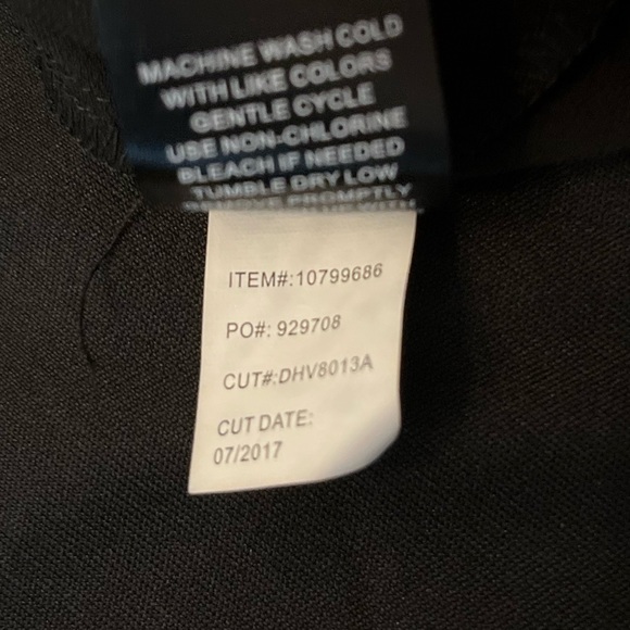 Torrid black Chiffon Shirt Dress, sheer lined. Size 0 - Picture 7 of 8